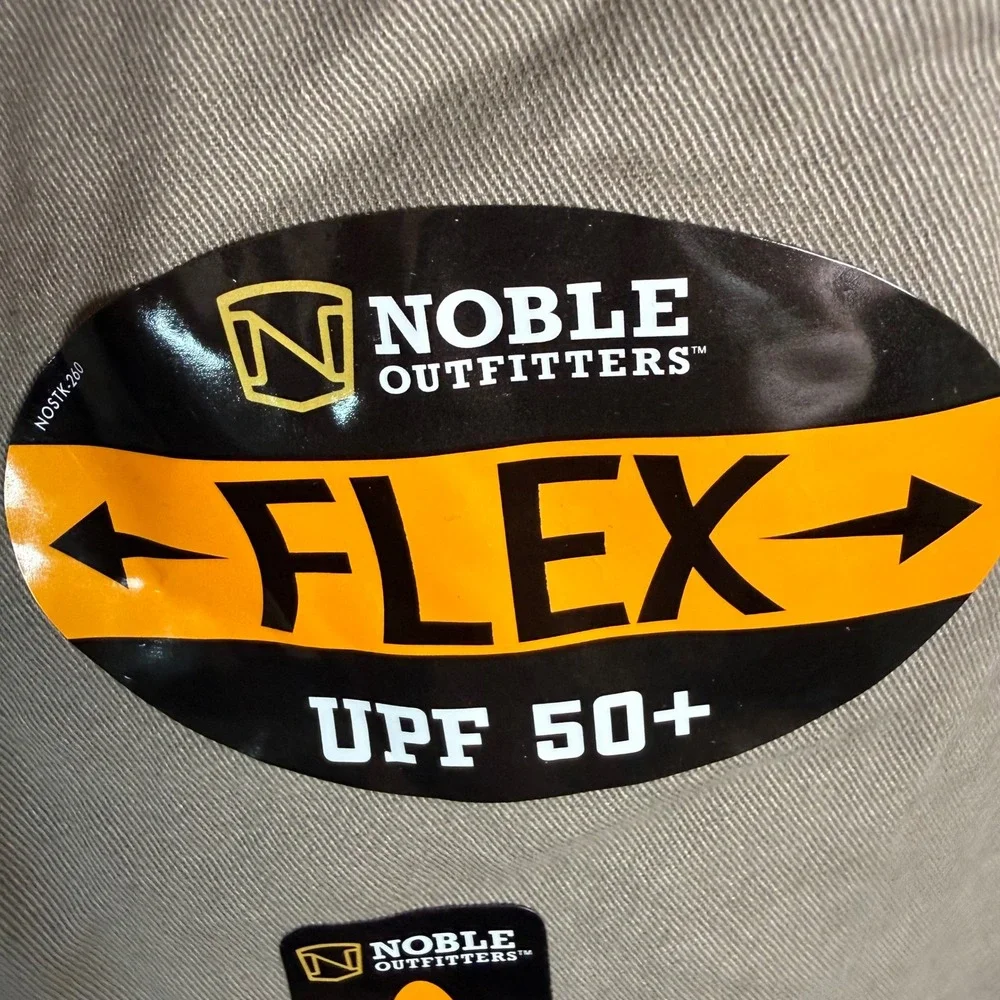Noble Outfitters Flex 5-Pocket Work Pant Mens 42x30‎ Dark Khaki UPF 50+ Utility
